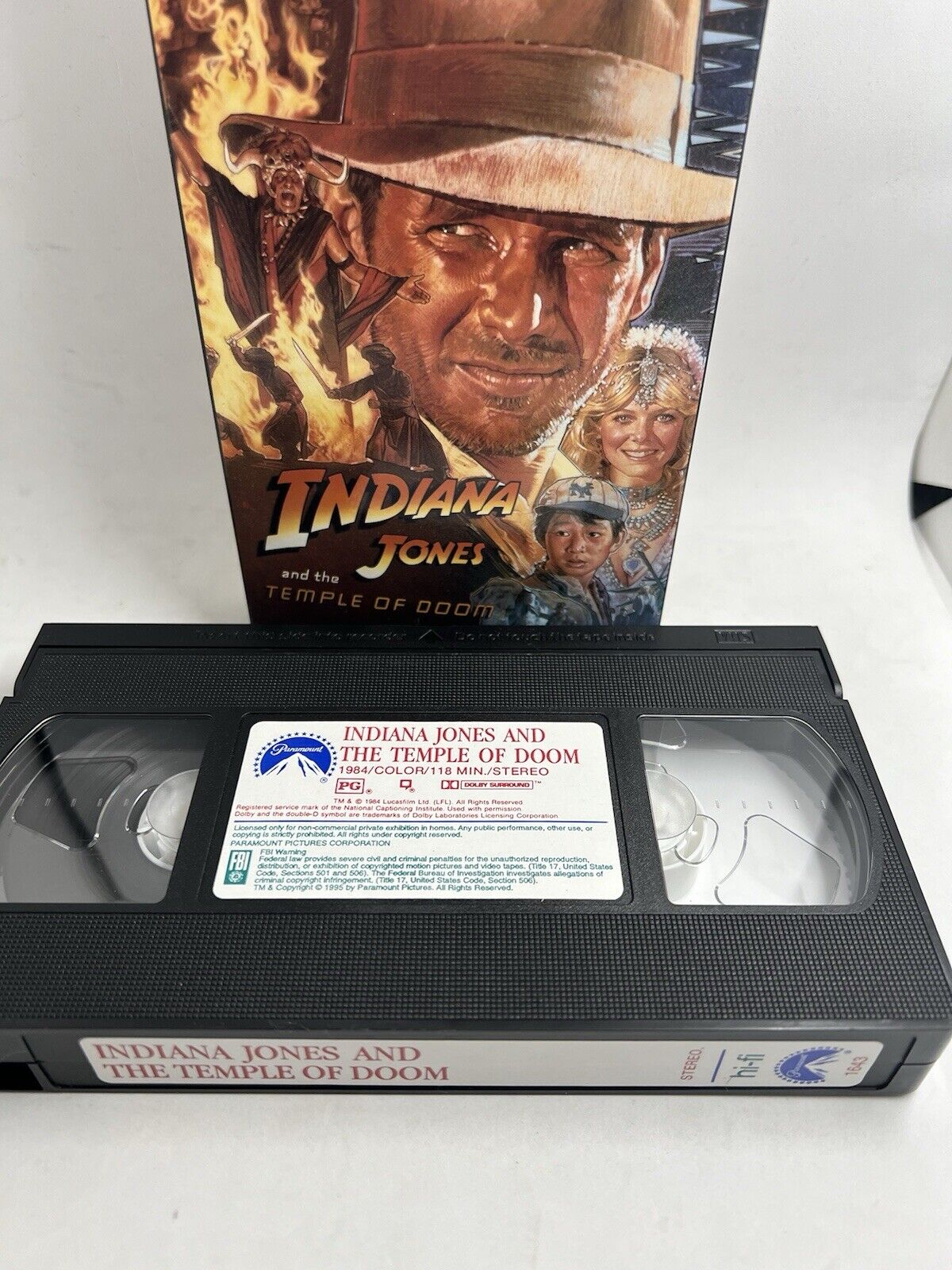 Indiana Jones Set |  Adventure Collection. VHS. 1999,3-Tape Set Bundle Spielberg