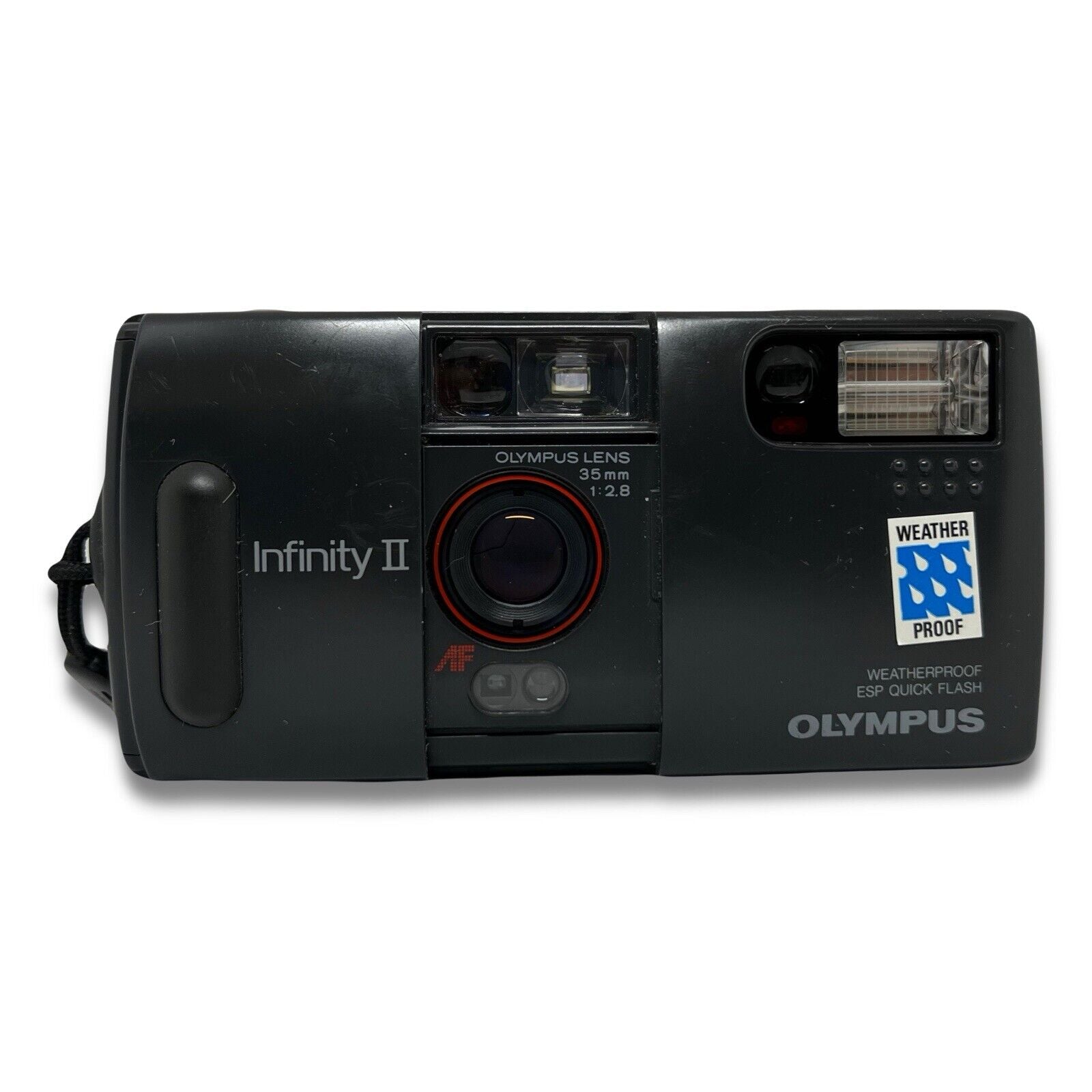 OLYMPUS INFINITY II 2 Camera 35MM 1:2.8 WEATHER PROOF CLEAN With Manual