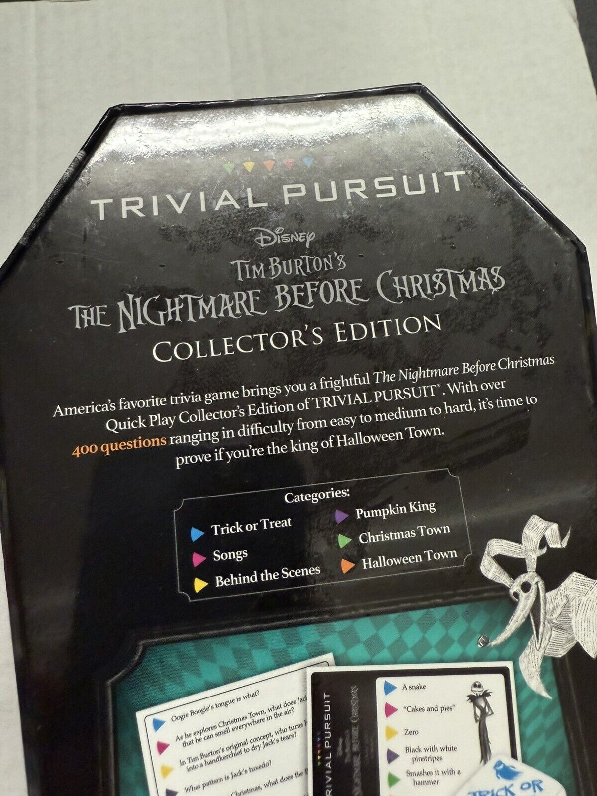 TRIVIAL PURSUIT Disney Tim Burtons The Nightmare Before Christmas Halloween Boo