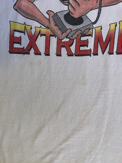 Vintage VTG COMP USA Gamer Extreme VIDEO GAME Shirt XL Retro White T-Shirt