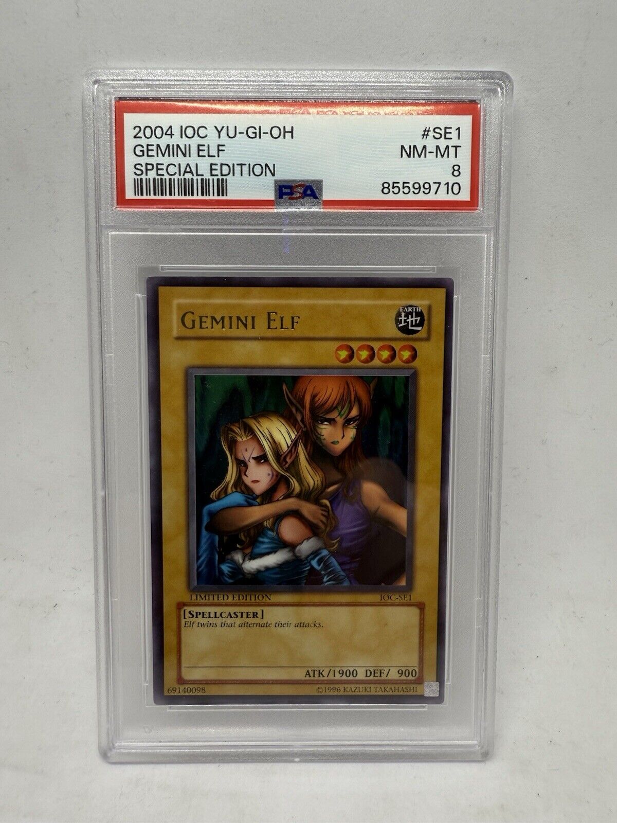 Gemini Elf 2004 PSA 8 NM-MT Invasion Of Chaos Special Edition IOC-SE1 Yugioh