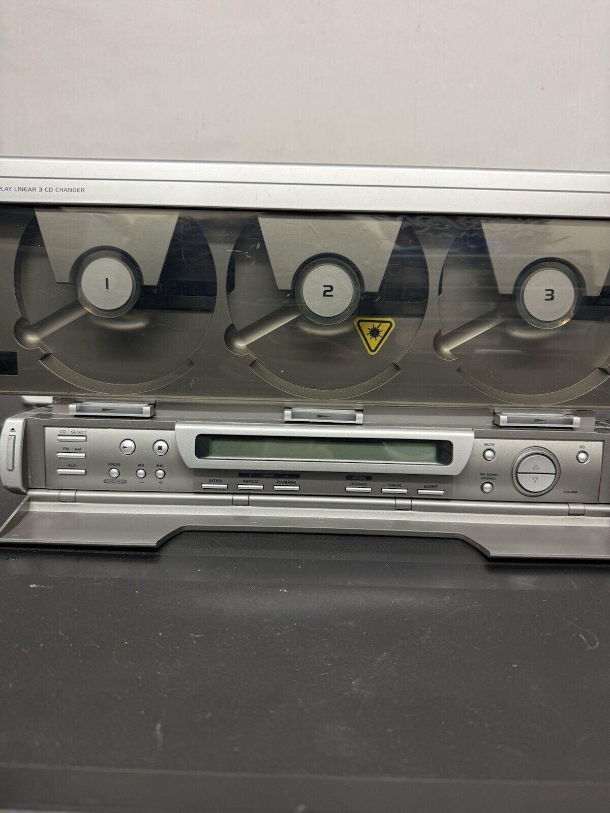 Emerson Triple-Play Linear CD Changer MS3100, 3 Disc Player Retro PARTS/REPAIR