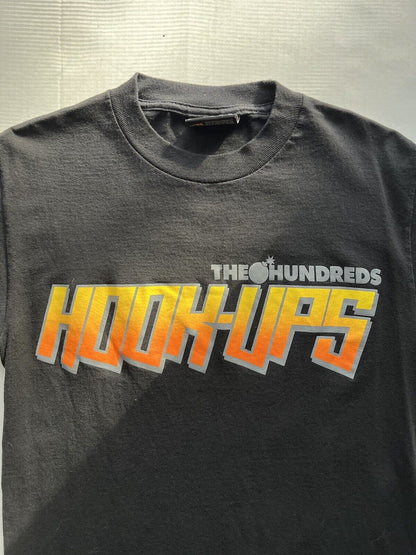 Hook Ups X The Hundreds Crewneck. Mens Size Small.  Skateboard. Black Tshirt.