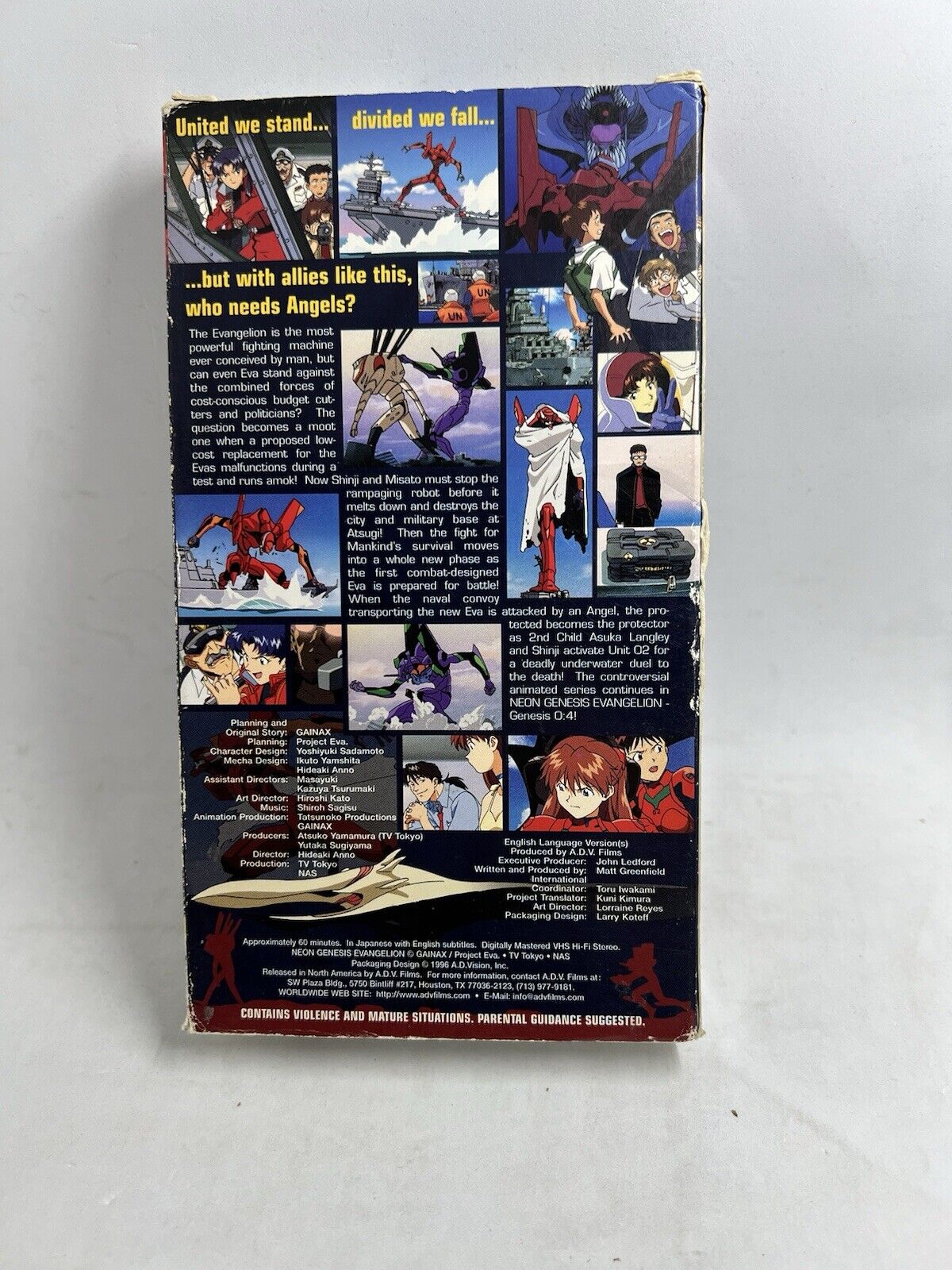 Neon Genesis Evangelion 0:4 (VHS 1996, Japanese, English Subbed) Anime ADV Films