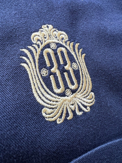 Club 33 Embroidered Mens Blue Longsleeve Button Up Devon & Jones Disneyland Rare