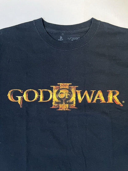 2009 GOD OF WAR 3 III Logo Tshirt Mens Playstation Sony IvGear Cotton Black Crew