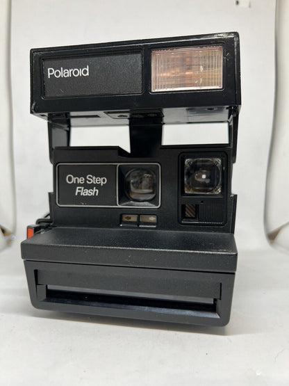 Vintage Polaroid OneStep Flash 600 Original Bag Red Button Instant Film Camera