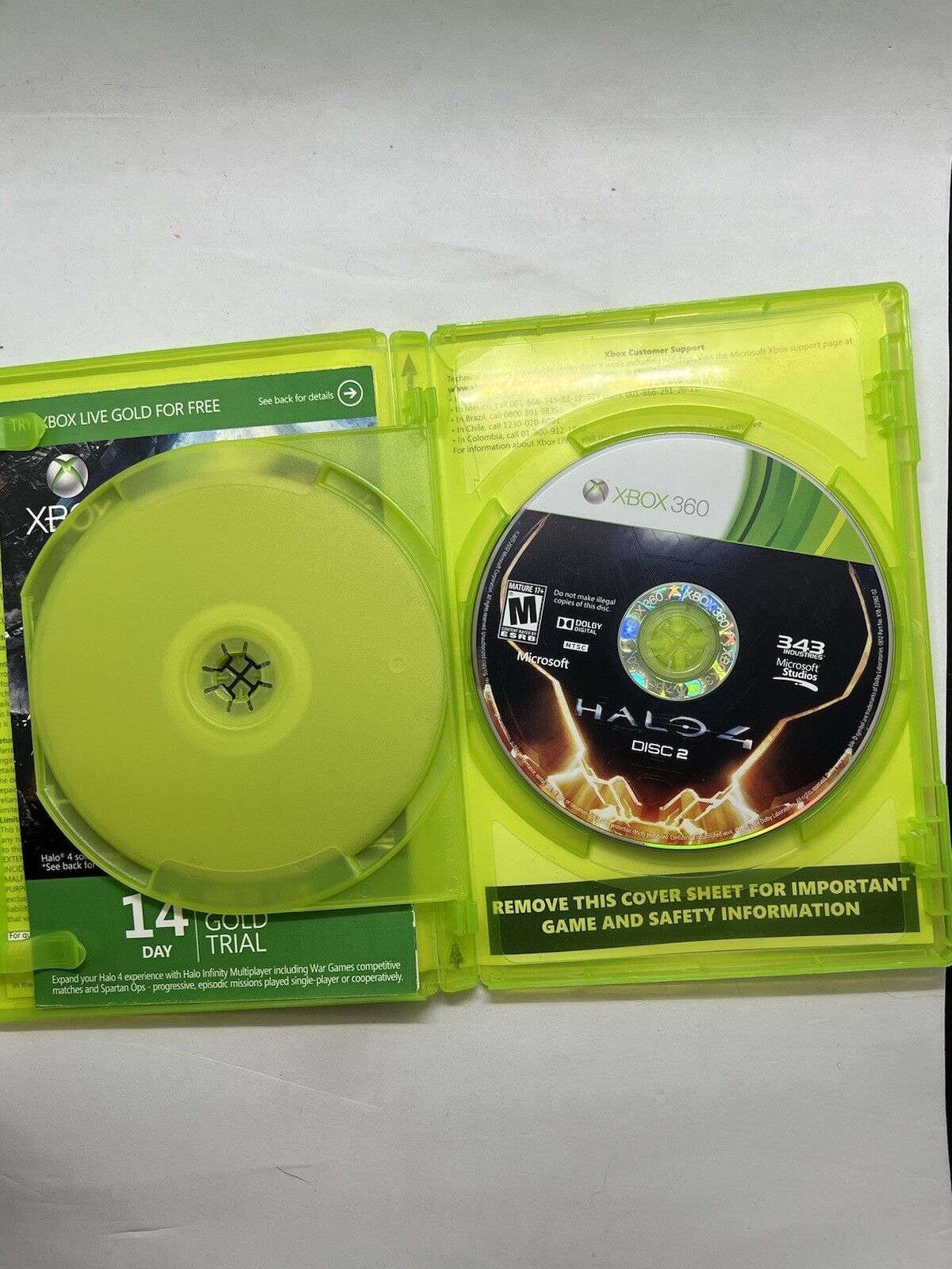 Halo 4 (Microsoft Xbox 360, 2012) Used. Multiplayer. Master Chief.