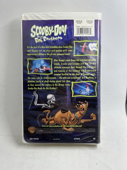 Scooby-Doo Meets the Boo Brothers VHS Tape 2000 Warner Family Tested Classic 90