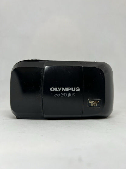 Olympus Infinity Stylus 35mm Point & Shoot Film Camera f/3.5 Lens Black EDC