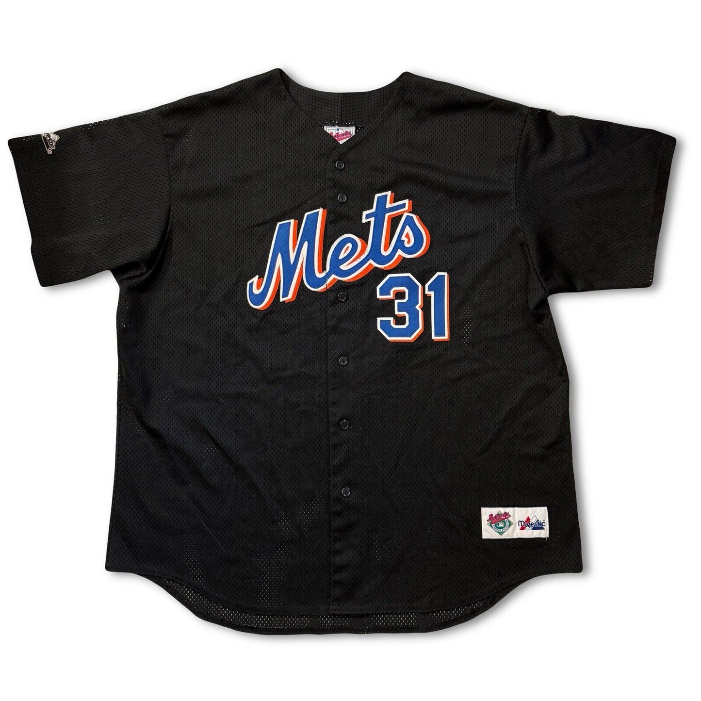 Vintage NEW YORK METS #31  PIAZZA MAJESTIC Authentic SHIRT JERSEY MLB BASEBALL