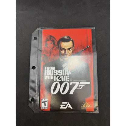 007 From Russia With Love PlayStation 2 Black Label Disc Manual Only PS2