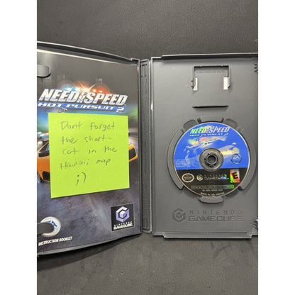 Need for Speed: Hot Pursuit 2 (Nintendo GameCube, 2001) with Manual CIB Tested