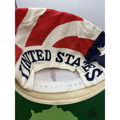 Vintage United States American Flag Hat 1994 Global Caps Snapback Hat NWT