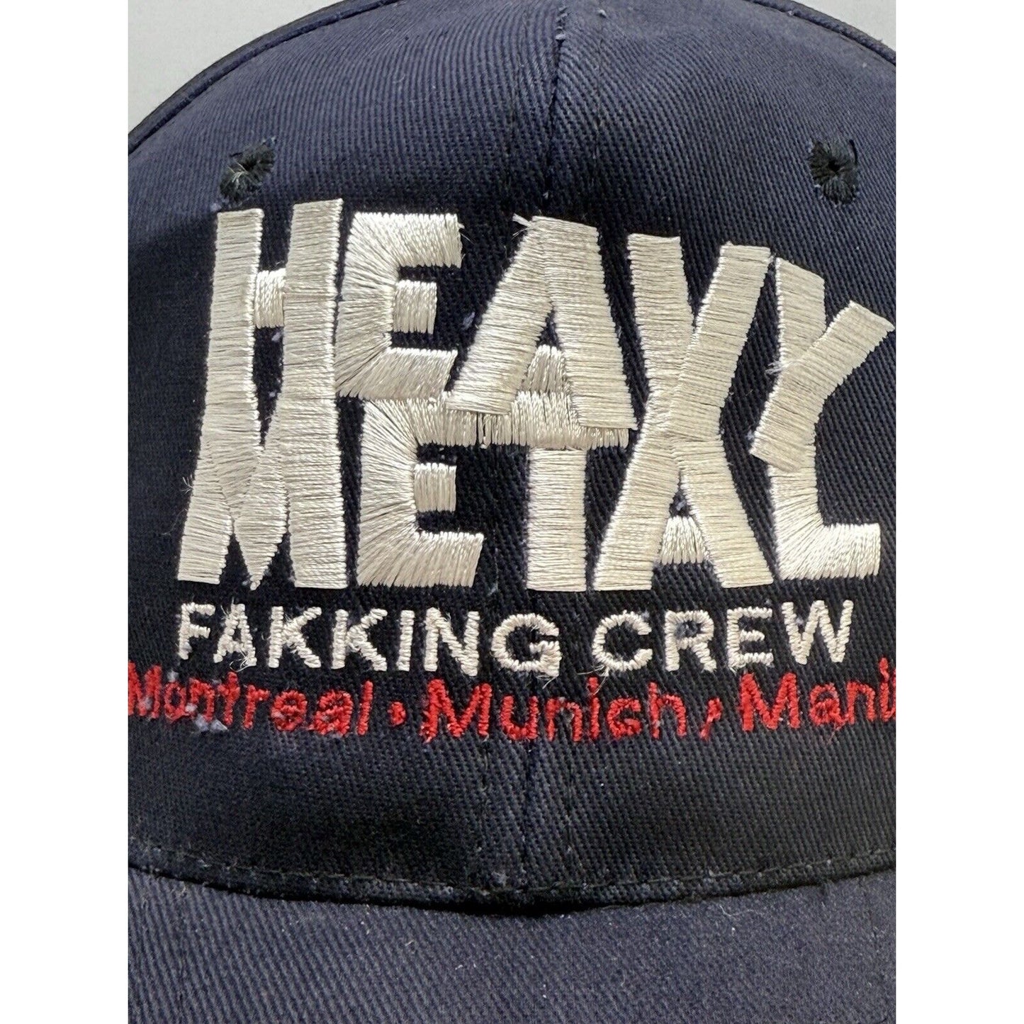 Heavy Metal Magazine FAKK Fakking Crew Hat Montreal Munich Manila RARE Vintage