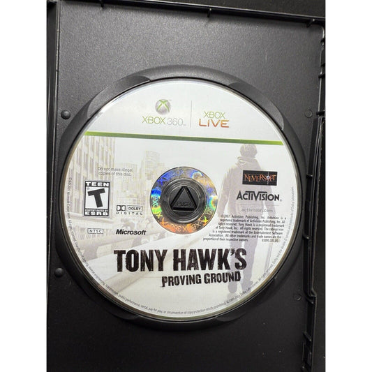 Tony Hawk's Proving Ground (Microsoft Xbox 360, 2007) Skateboarding - Disc Only