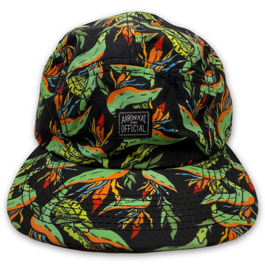 Aaron Kai For Official Accessory Bucket Hat Floral Bird Of Paradise