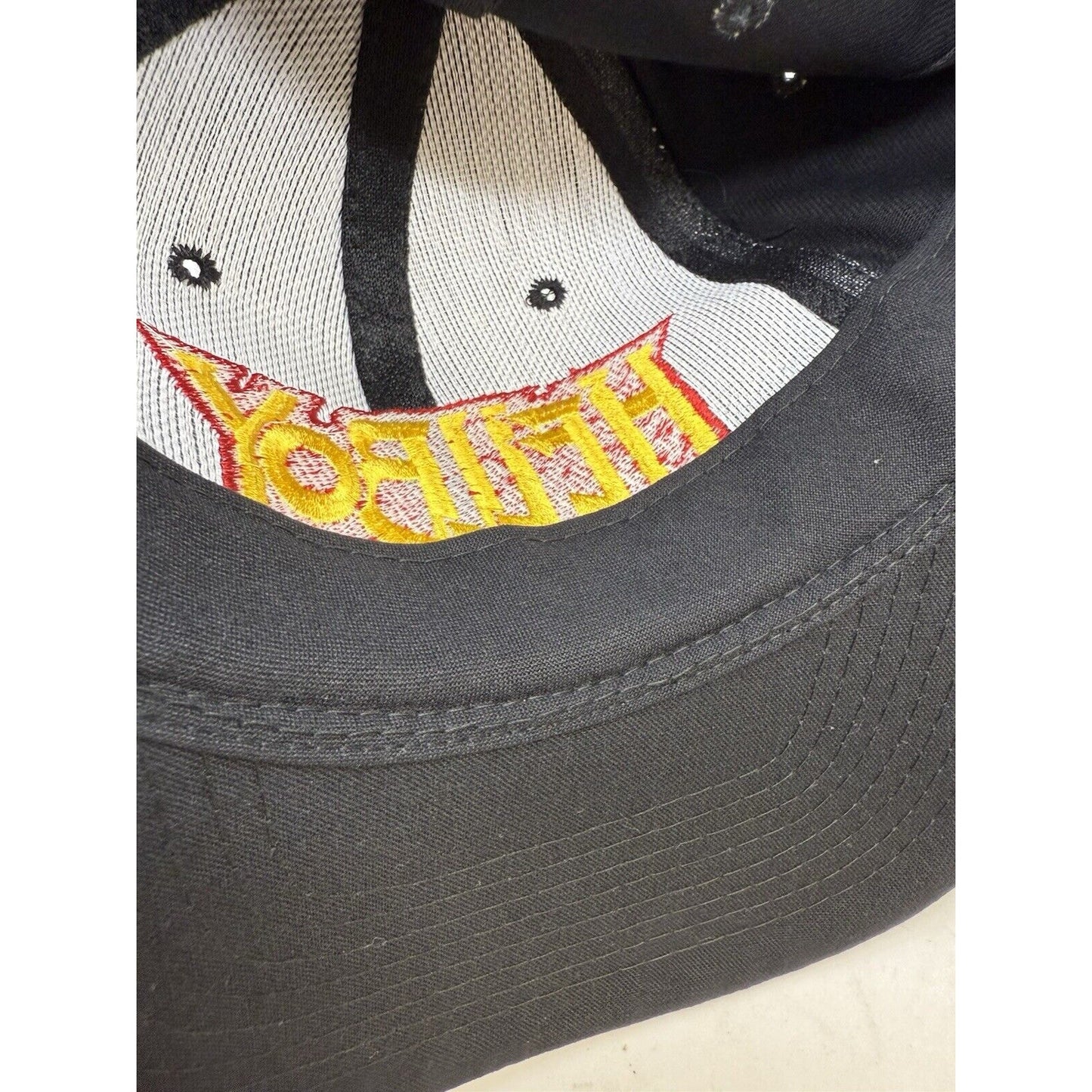 Vintage HELLBOY 2000 Promo Hat Strap Back Cap HTF Rare Y2K Nissin Comic Top Cow