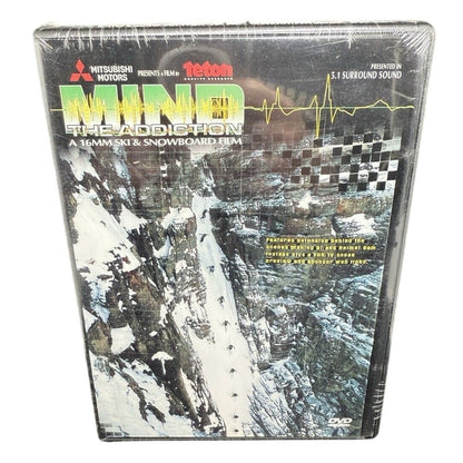 NEW Mind the Addiction: 16MM Ski & Snowboard Film (DVD, 2001) Teton SEALED, NIB