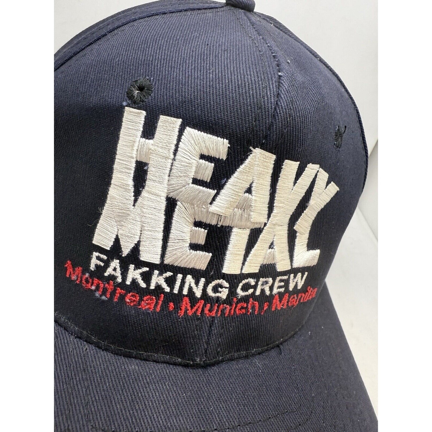 Heavy Metal Magazine FAKK Fakking Crew Hat Montreal Munich Manila RARE Vintage