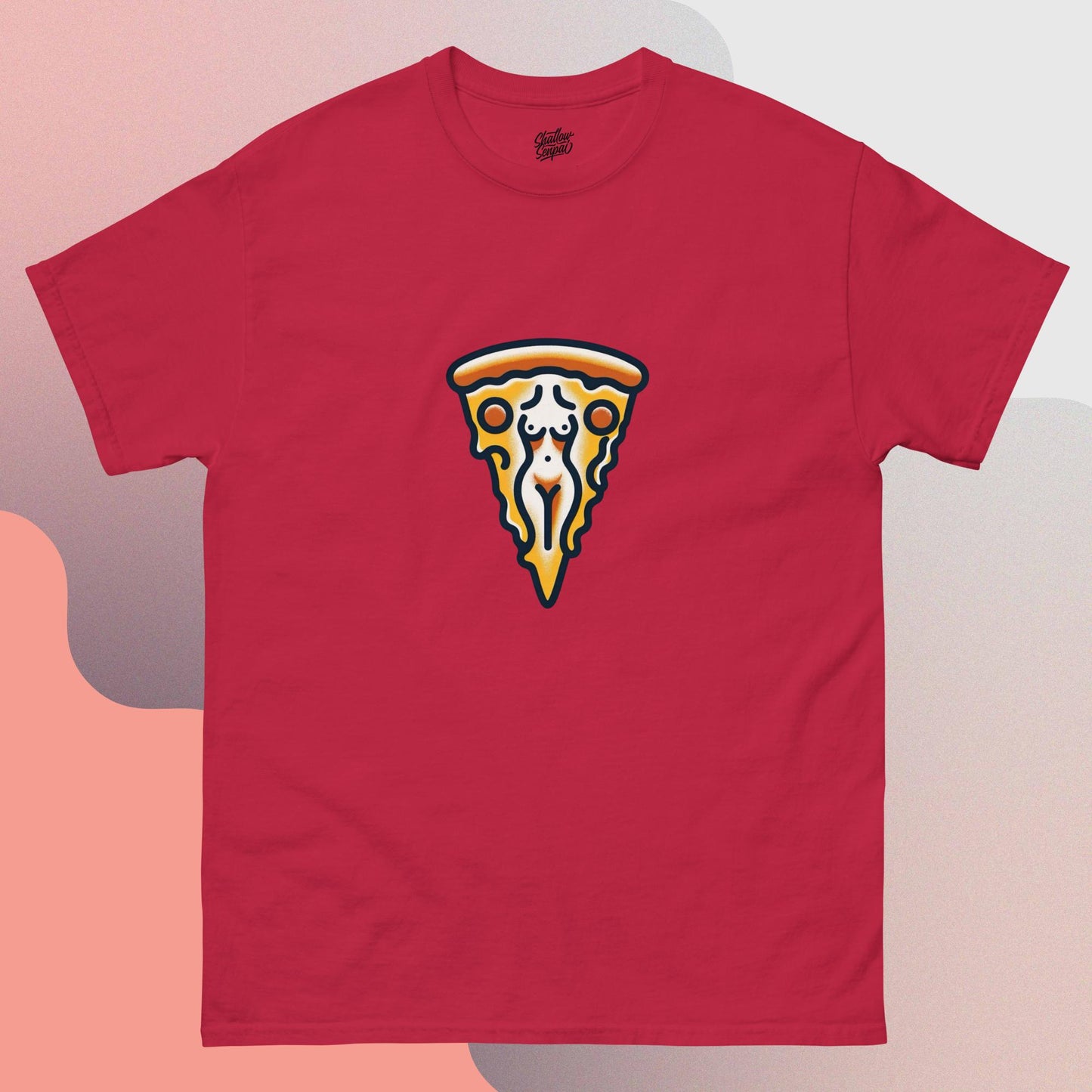 Pizza My Body Pin-Up Crewneck T-Shirt