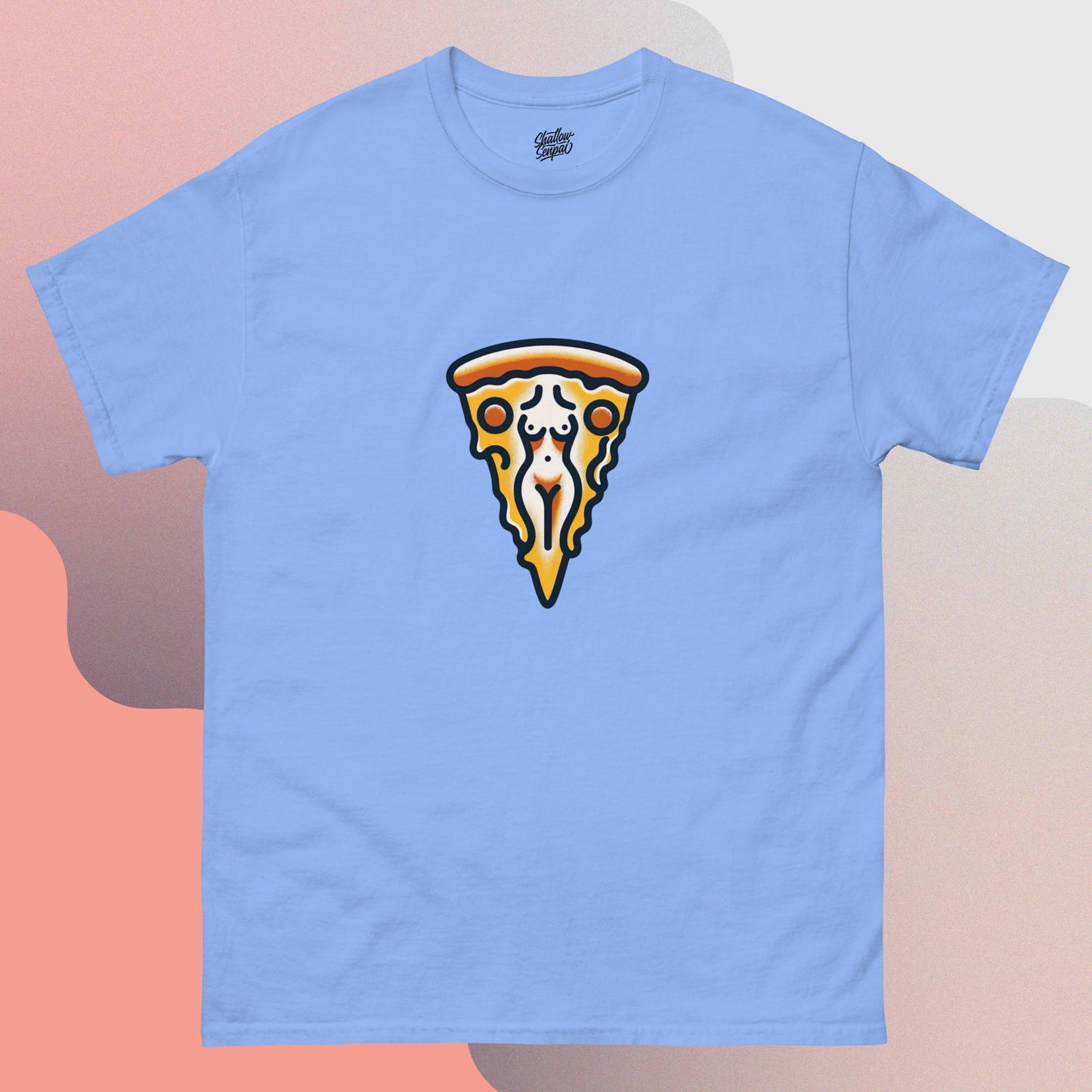 Pizza My Body Pin-Up Crewneck T-Shirt