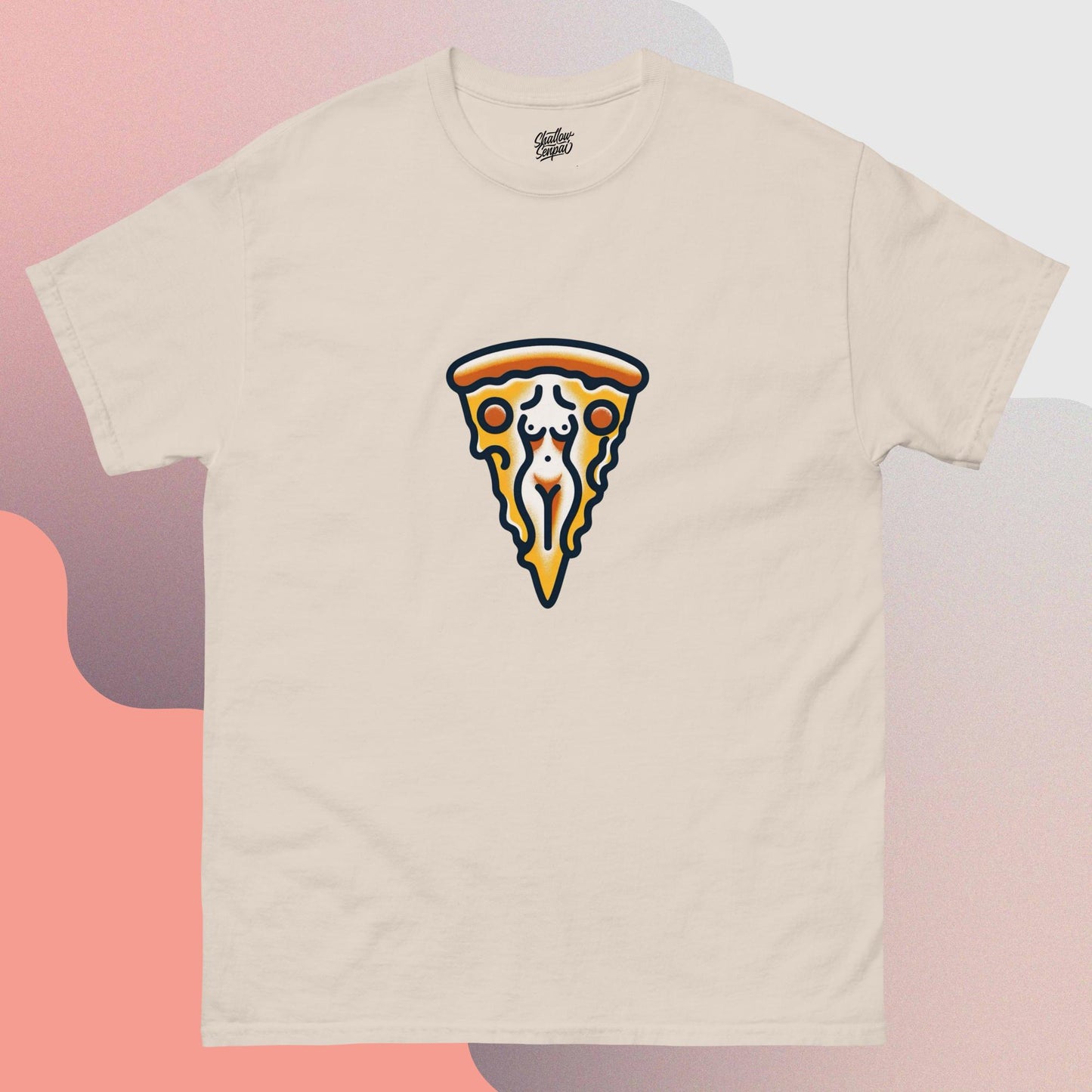 Pizza My Body Pin-Up Crewneck T-Shirt