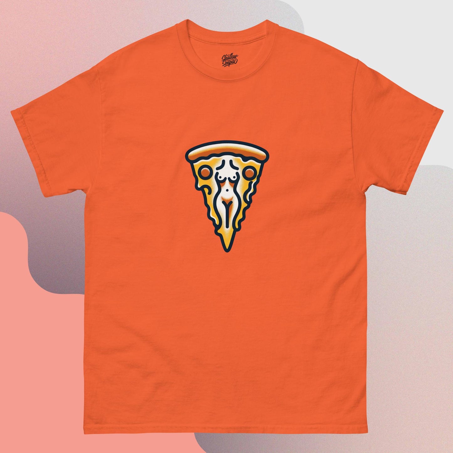 Pizza My Body Pin-Up Crewneck T-Shirt