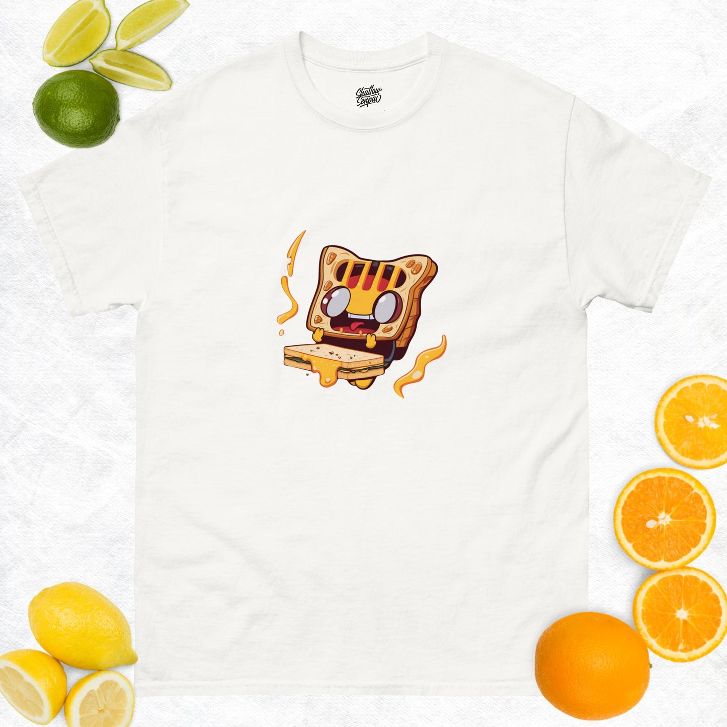 Kitty Cat Grilled Cheese Crewneck T-Shirt